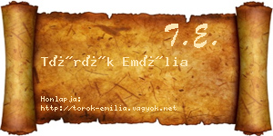 Török Emília névjegykártya